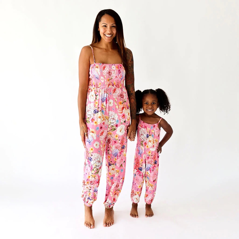 Posh Peanut Chantria Jumpsuit Mommy & Me Matching Set